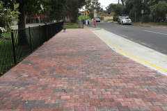 02 Paving - bus stop